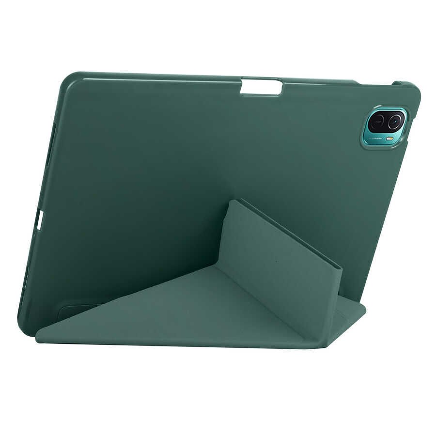 Xiaomi Mi Pad 5 / 5 Pro Kılıf Kalem Bölmeli Standlı Kılıf (TR) Mavi