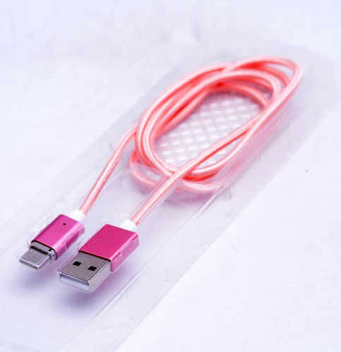 Metal Manyetic Uçlu Lightning Usb Kablo Rose Gold