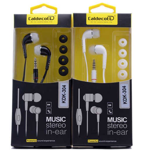 Yüksek Kalite ve Ses Performanslı Kulaklık (Caldecott KDK-304 Mp3 Stereo Kulaklık) Beyaz