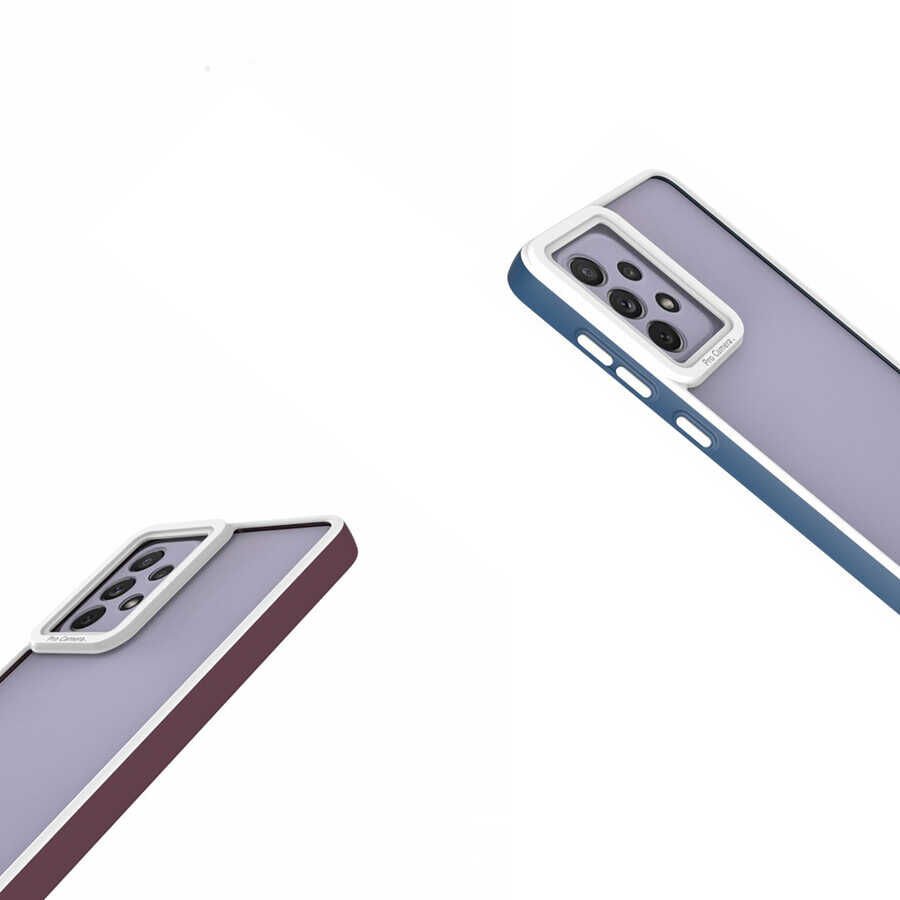 Samsung Galaxy A73 Kapak Mat Yüzeyli Kamera Korumalı Renkli Silikon Kılıf (MİMA) Koyu Yeşil