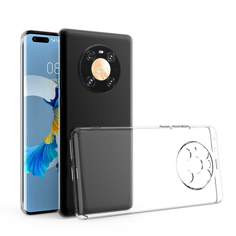 Huawei Mate 40 Pro Kılıf HEPTEKİLETİŞİM Kamera Korumalı Süper Silikon Kapak