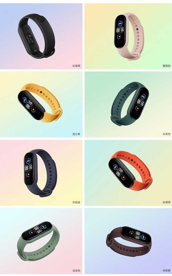 Xiaomi Mi Band 6 Silikon Kordon Soft ve Pürüzsüz Yüzeyli Kordon (Klasik) NO18