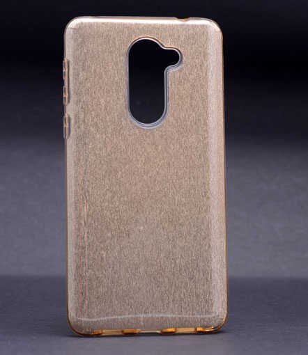 Huawei GR5 2017 Honor 6x Kılıf Renkli Parıltılı Simli Işıltılı Silikon Kapak (SHİNİNG) Gold