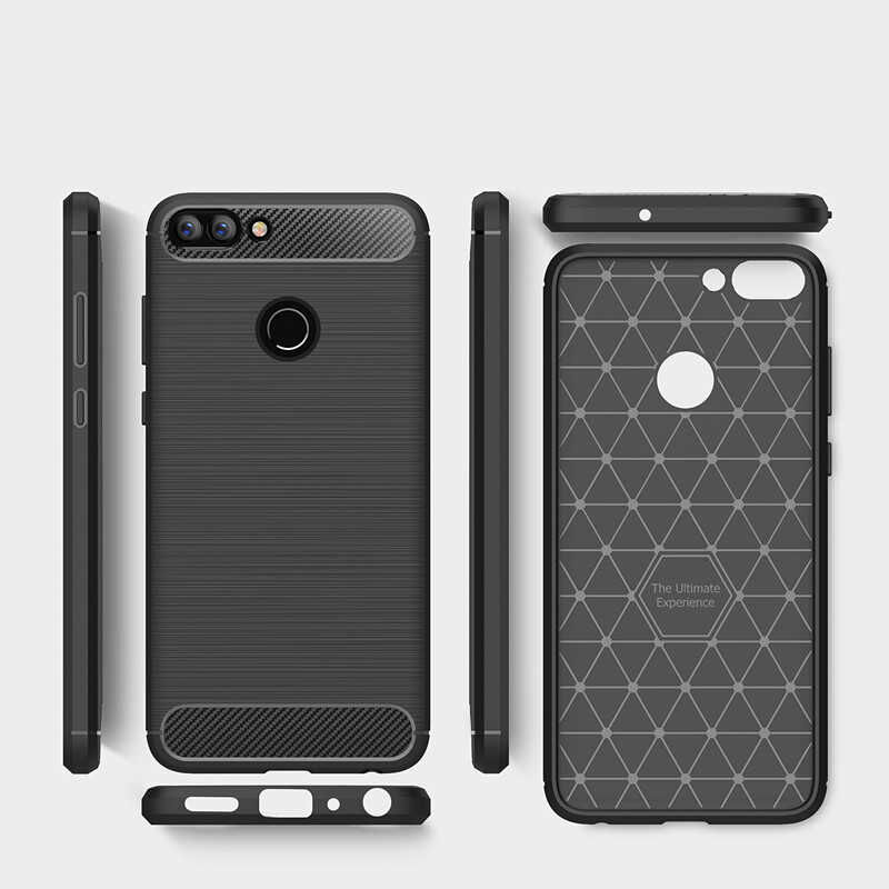 Huawei P Smart Kılıf Ultra Korunaklı Silikon Kapak (ROOM) Gri