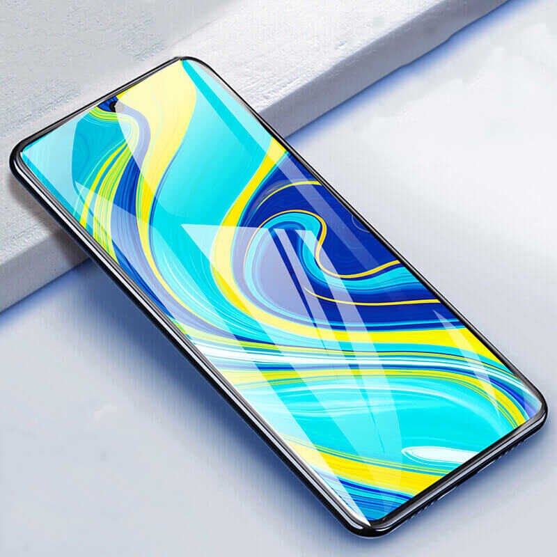Xiaomi Redmi Note 9 Pro HEPTEKİLETİŞİM Kenarları Kırılmaya Dayanıklı Cam Ekran Koruyucu