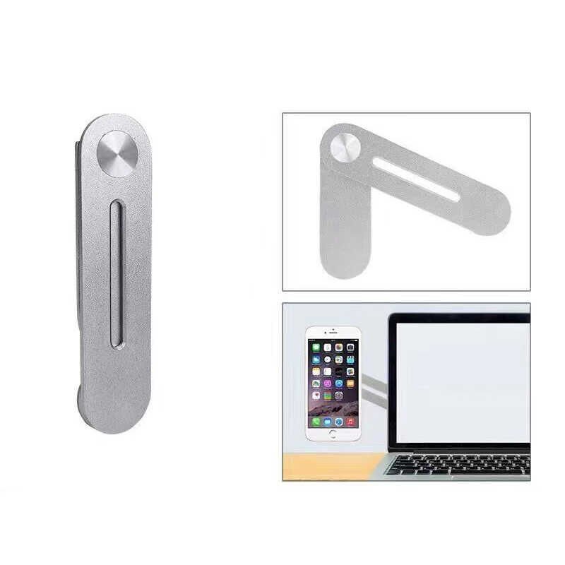 Laptop - Monitör Telefon Tutucu (F21) Gümüş
