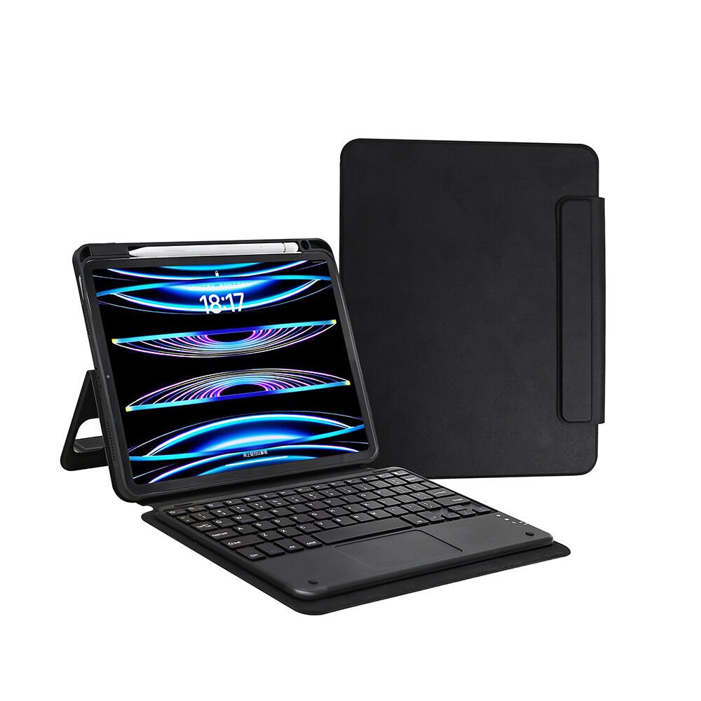 Apple iPad Pro 11 2024 HEPTEKİLETİŞİM Border Keyboard Bluetooh Bağlantılı Standlı Klavyeli Tablet Kılıfı