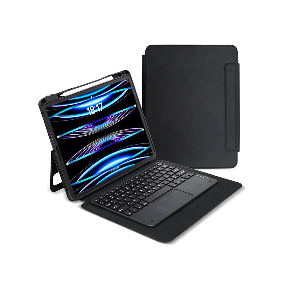 Apple iPad Pro 13 2024 HEPTEKİLETİŞİM Border Keyboard Bluetooh Bağlantılı Standlı Klavyeli Tablet Kılıfı