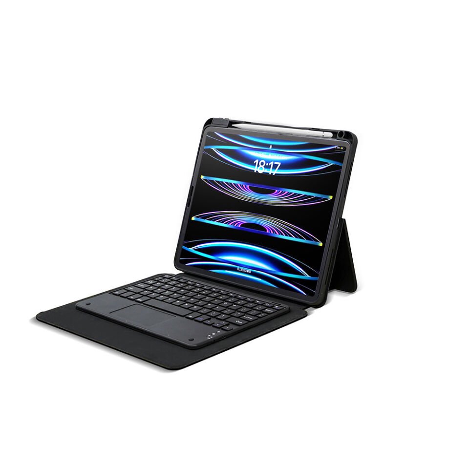 Apple iPad Pro 13 2024 HEPTEKİLETİŞİM Border Keyboard Bluetooh Bağlantılı Standlı Klavyeli Tablet Kılıfı