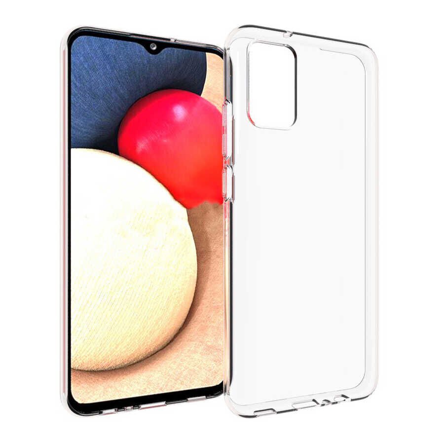 Samsung Galaxy A02S Şeffaf Kılıf Yumuşak İnce Tasarımlı Kapak (SÜPER) Renksiz