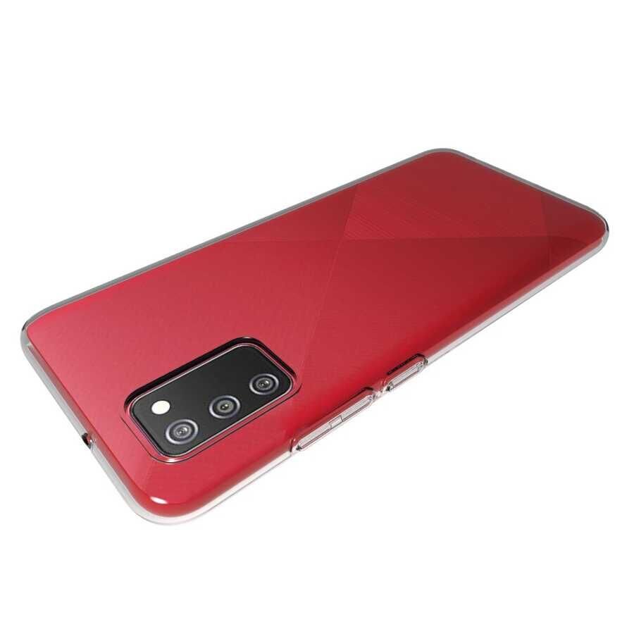 Samsung Galaxy A02S Şeffaf Kılıf Yumuşak İnce Tasarımlı Kapak (SÜPER) Renksiz