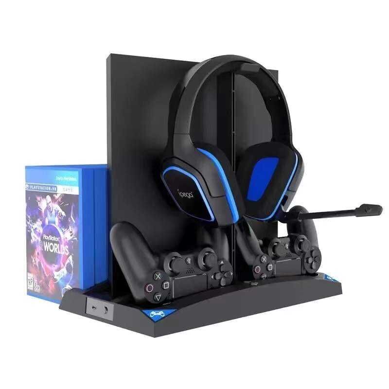 Playstation 4 Şarj İstasyonu ve Kulaklık Standı (iPega PG-P4009) Siyah