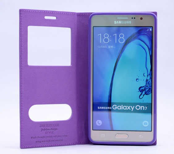 Galaxy On7 Kılıf Zore Elite Kapaklı Kılıf