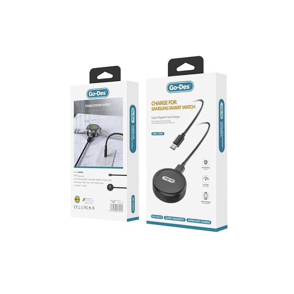 Go Des GD-UC615 Samsung Galaxy Watch Akıllı Saat Magnetik Wireless Şarj Aleti