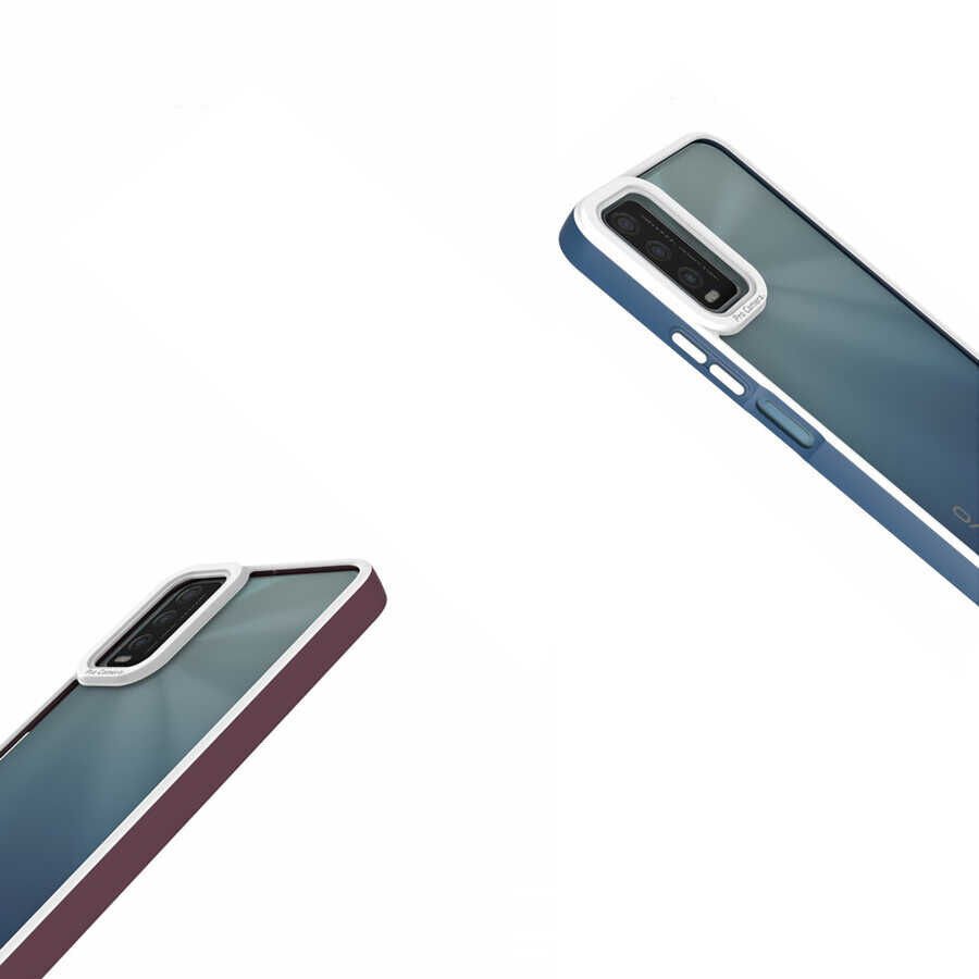 Vivo Y20 Kapak Mat Yüzeyli Kamera Korumalı Renkli Silikon Kılıf (MİMA) Siyah