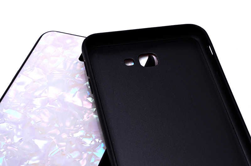 Galaxy J7 Prime Kılıf Zore Marbel Cam Silikon