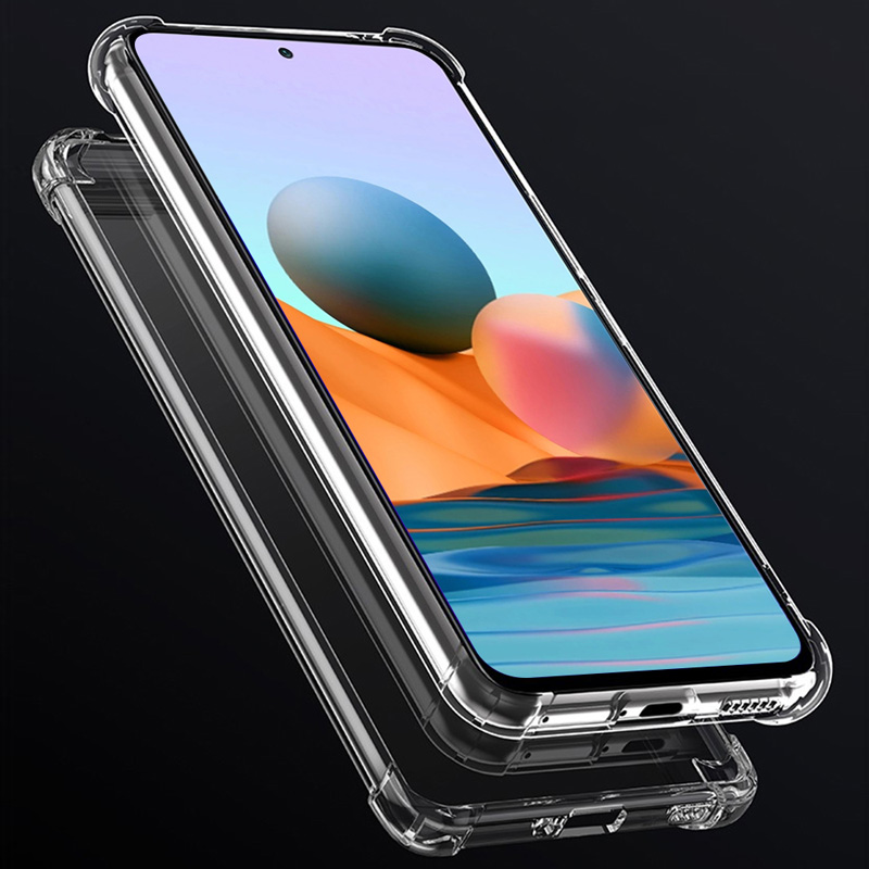 Xiaomi Redmi Note 10 Pro Şeffaf Kılıf Köşelerde Darbelere Karşı Ultra Kalınlık (ANTİSHOCK) Renksiz