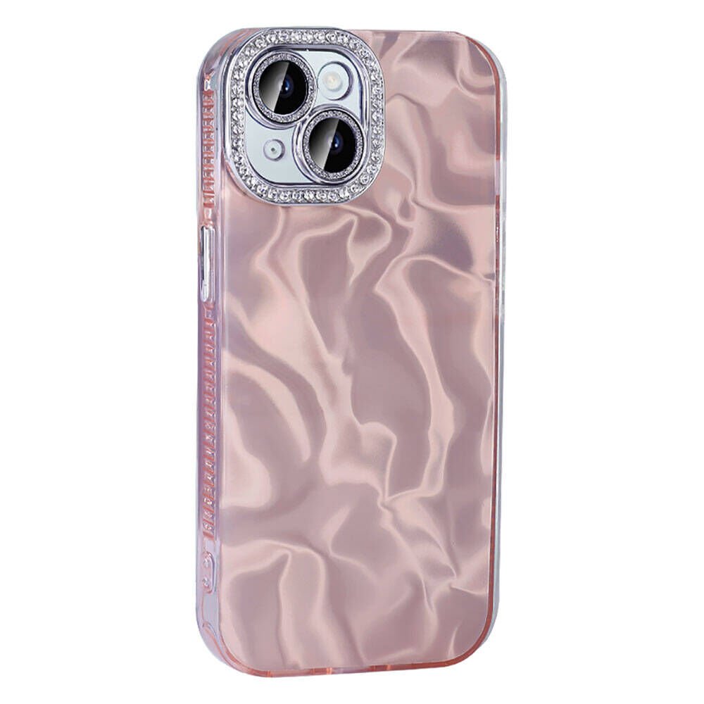 Apple iPhone 15 Plus Kılıf Airbagli Parlak Taş Detay Tasarımlı HEPTEKİLETİŞİM Esila Kapak