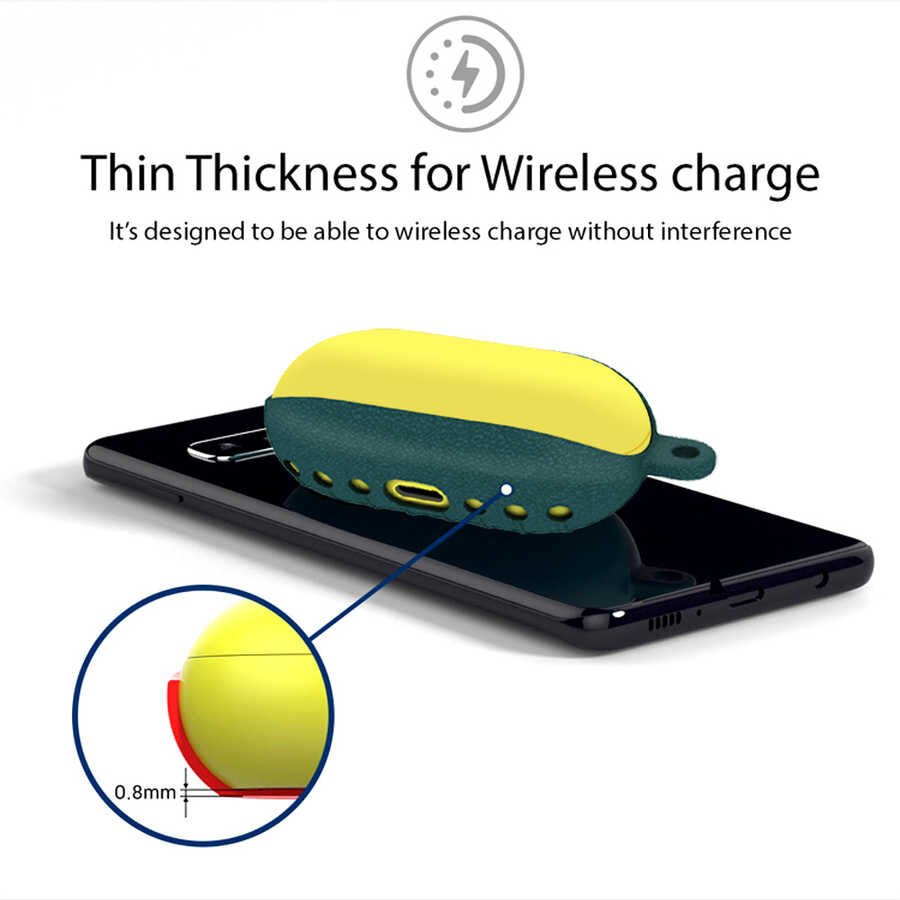 Samsung Galaxy Buds Kılıf HEPTEKİLETİŞİM Airbag 07 Silikon
