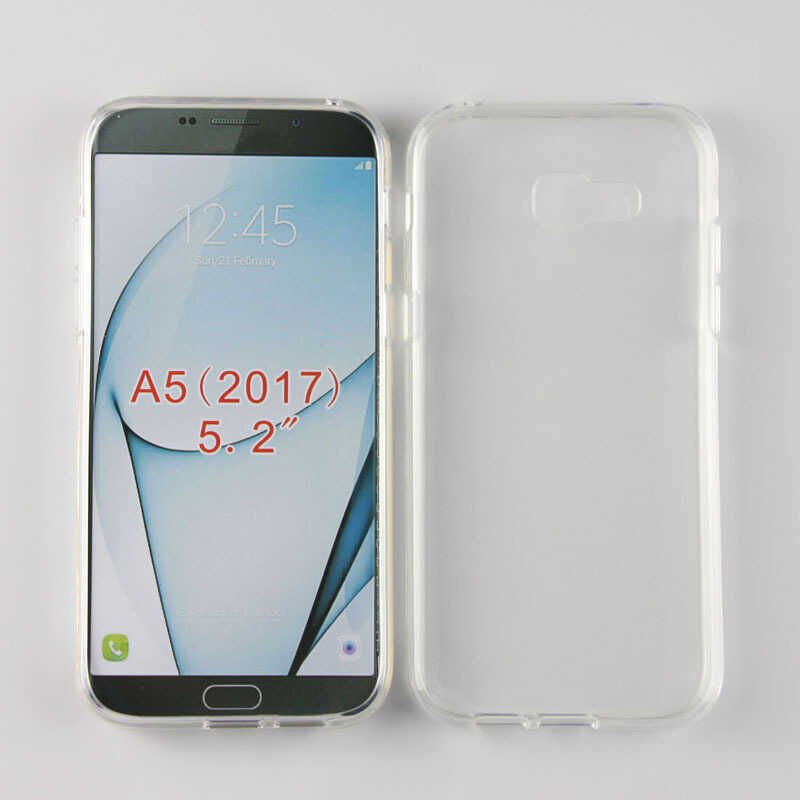 Samsung Galaxy A5 2017 Şeffaf Kılıf Yumuşak İnce Tasarımlı Kapak (SÜPER) Renksiz