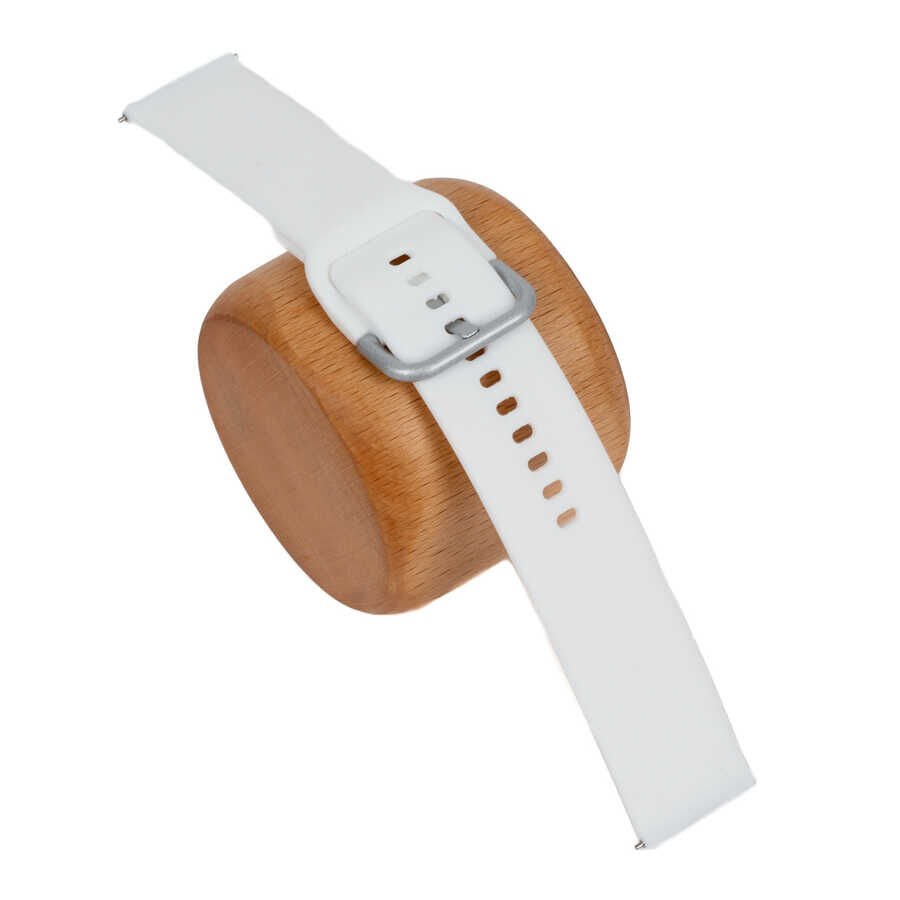 Xiaomi Amazfit GTR 47mm Silikon Kordon Soft ve Pürüzsüz Yüzeyli Kordon (Klasik) Beyaz