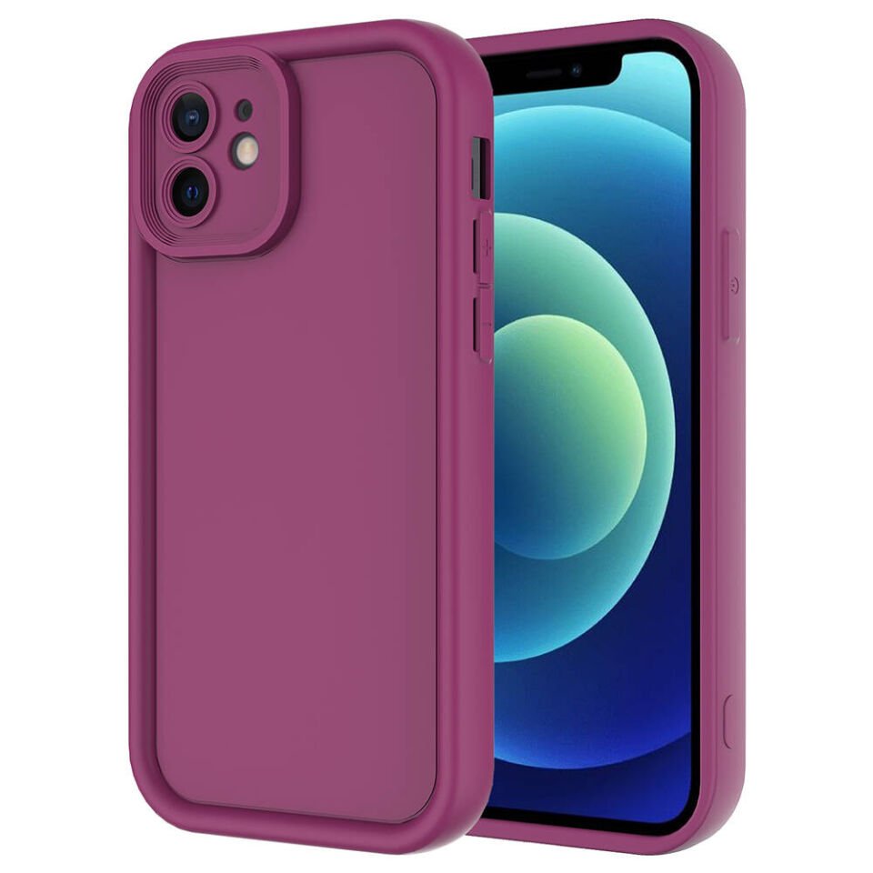 Apple iPhone 12 Kılıf Kamera Korumalı HEPTEKİLETİŞİM Ananas Kapak