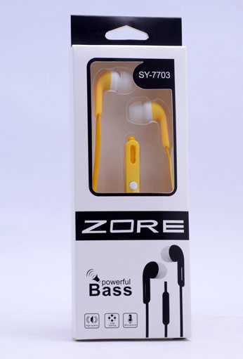 Yüksek Kalite ve Ses Performanslı Kulaklık (SY-7703 Mp3 Stereo Kulaklık) Sarı