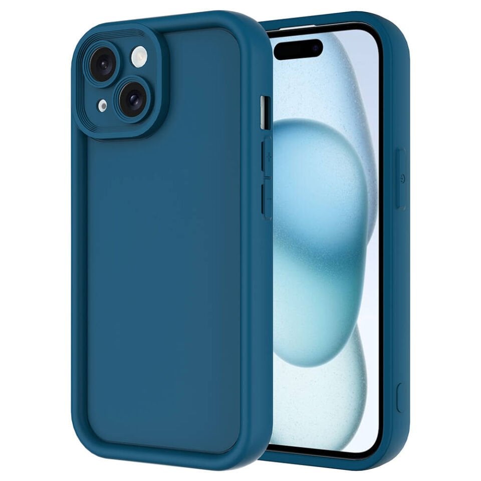 Apple iPhone 14 Kılıf Kamera Korumalı HEPTEKİLETİŞİM Ananas Kapak
