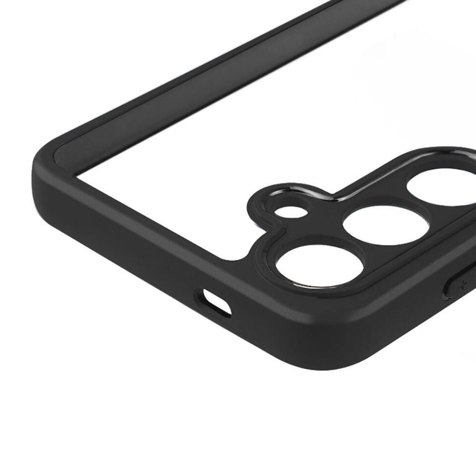 Samsung Galaxy S24 Plus Kılıf Kamera Korumalı Şeffaf Arka Yüzey HEPTEKİLETİŞİM New Roll Kapak