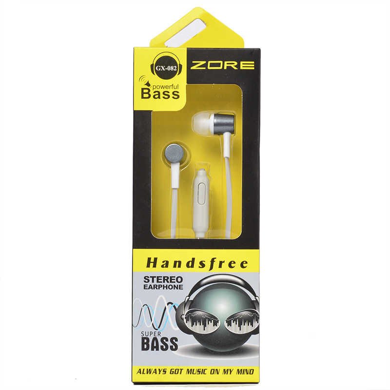 Yüksek Kalite ve Ses Performanslı Kulaklık (GX-082 Mp3 Stereo Kulaklık) Gri