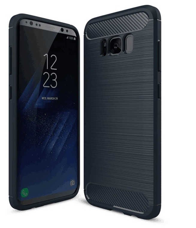 Samsung Galaxy S8 Plus Kılıf Ultra Korunaklı Silikon Kapak (ROOM) Lacivert