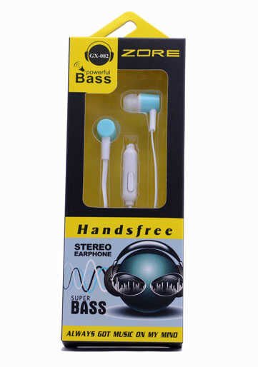 Yüksek Kalite ve Ses Performanslı Kulaklık (GX-082 Mp3 Stereo Kulaklık) Turkuaz