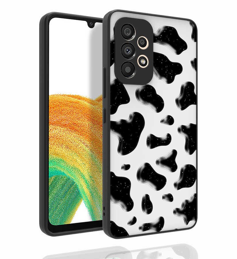 Samsung Galaxy A53 5G Kılıf Kabartmalı Kamera Korumalı Desenli Darbe Emici Renkli Kapak (Nora) NO2