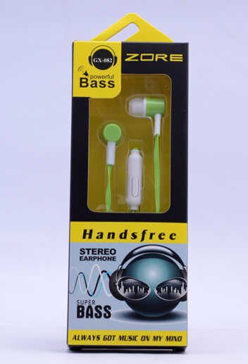 Yüksek Kalite ve Ses Performanslı Kulaklık (GX-082 Mp3 Stereo Kulaklık) Yeşil
