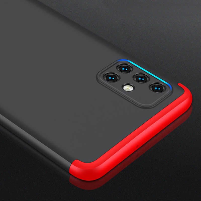 Samsung Galaxy A71 Kılıf 360 Tam Koruma Ön Ve Arka Sert Mika Kapak Orjinal Ays Gkk Kapak Gold