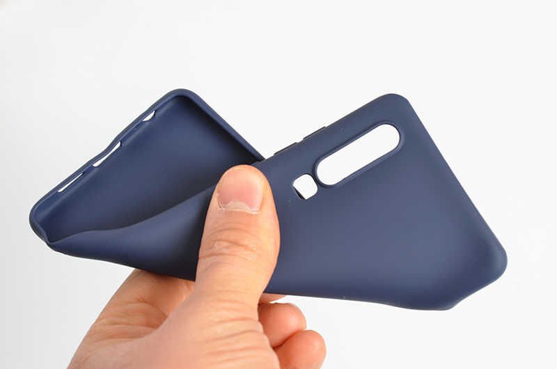 Huawei P30 Kılıf Yumuşak Dokulu Soft Esnek İnce Mat Renkli Silikon Kapak (PREMİER) Lacivert