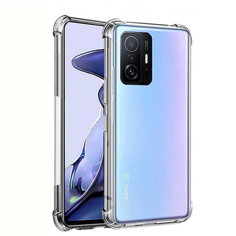 Xiaomi Mi 11T 5G Şeffaf Kılıf Köşelerde Darbelere Karşı Ultra Kalınlık (ANTİSHOCK) Renksiz