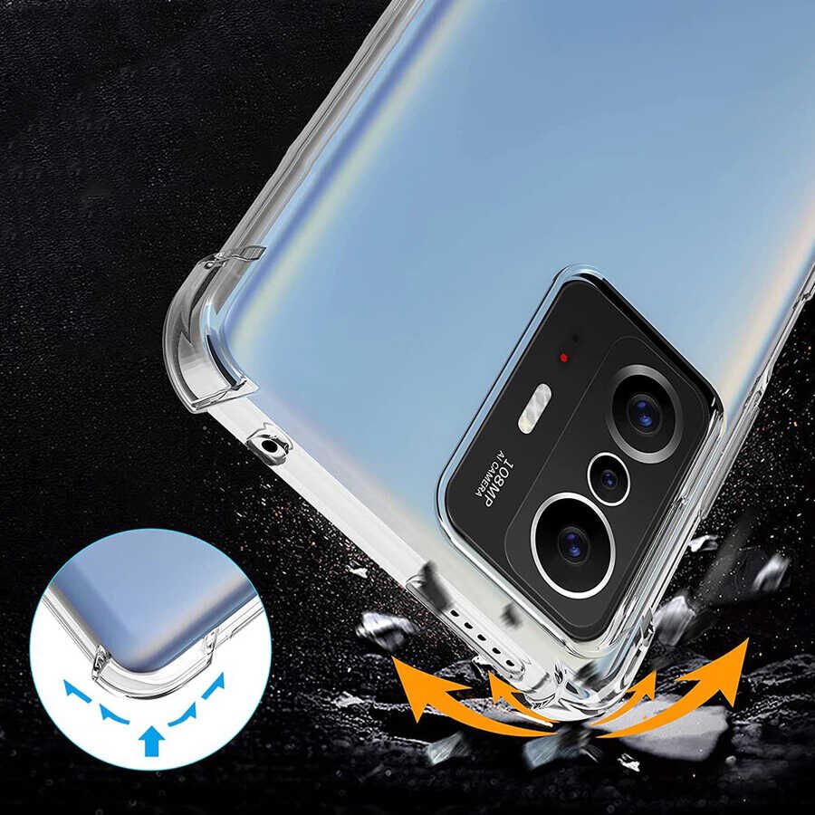 Xiaomi Mi 11T 5G Şeffaf Kılıf Köşelerde Darbelere Karşı Ultra Kalınlık (ANTİSHOCK) Renksiz
