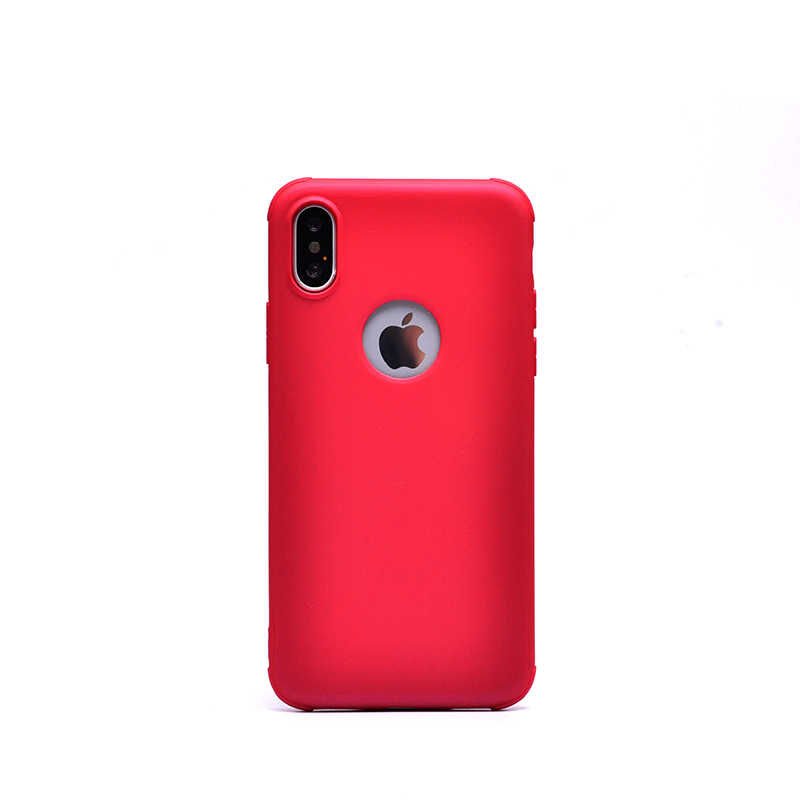 Apple  iPhone X Sililkon Mat Soft Yüzeyli Kapak (NEVA) Pembe