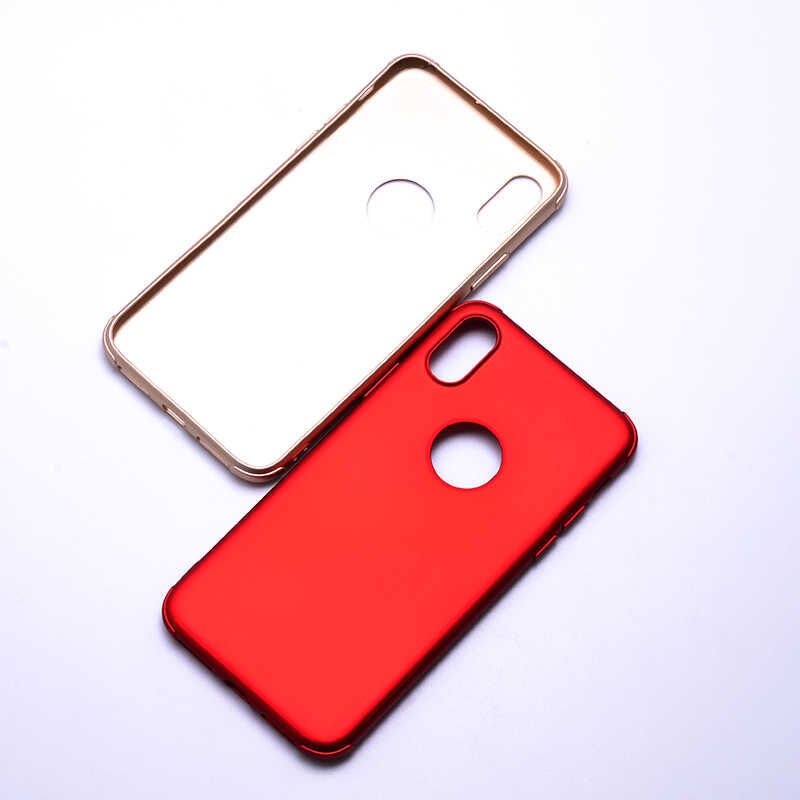 Apple  iPhone X Sililkon Mat Soft Yüzeyli Kapak (NEVA) Gold