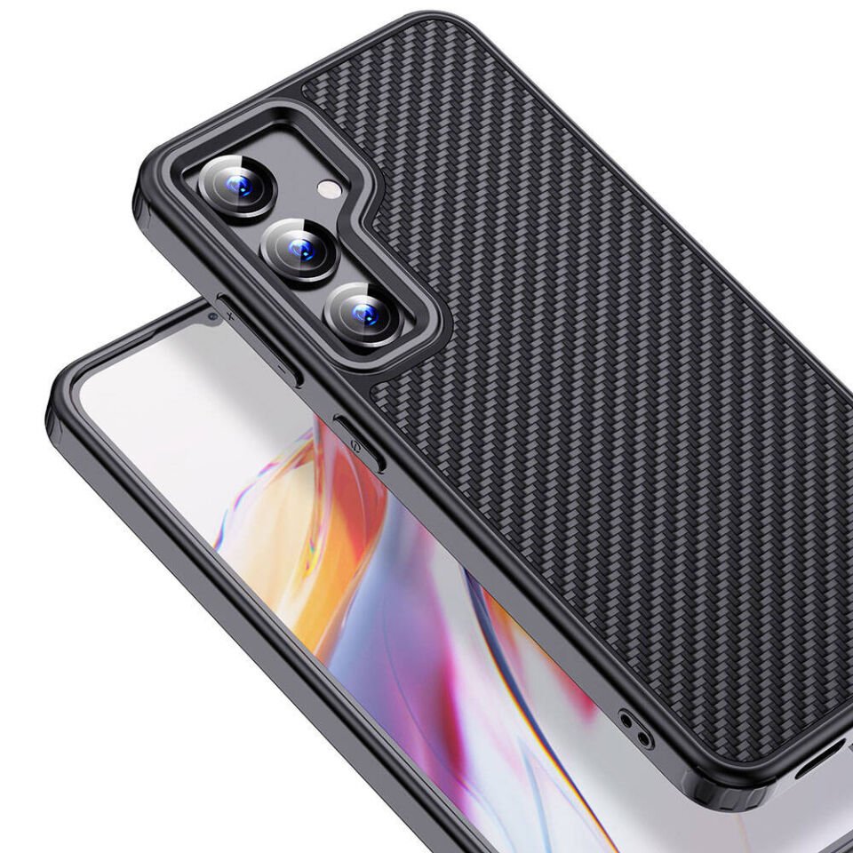 Samsung Galaxy S24 Plus Kılıf Aramid Karbon Fiber Magsafe Özellikli Wlons Radison Kapak