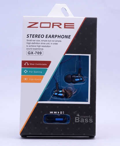 Yüksek Kalite ve Ses Performanslı Kulaklık (GX-709 Mp3 Stereo Kulaklık) Mavi