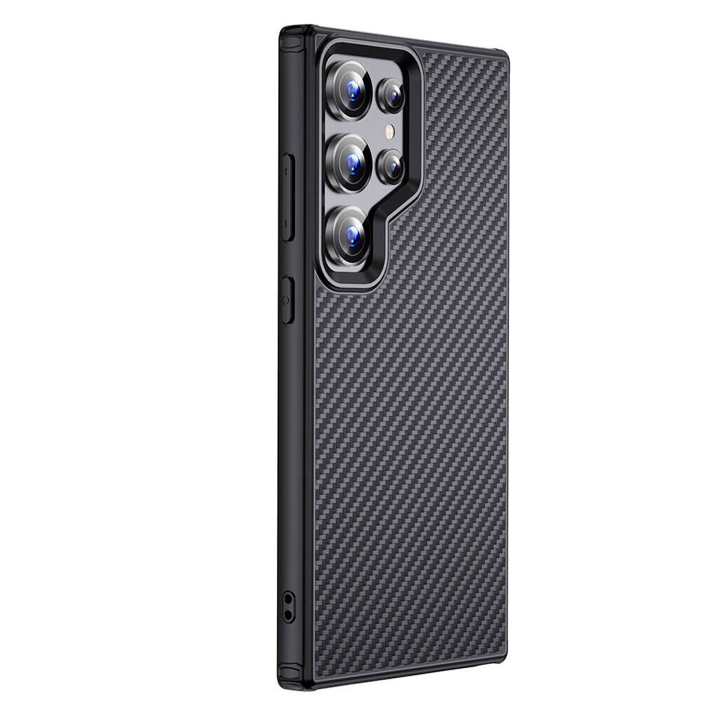 Samsung Galaxy S24 Ultra Kılıf Aramid Karbon Fiber Magsafe Özellikli Wlons Radison Kapak