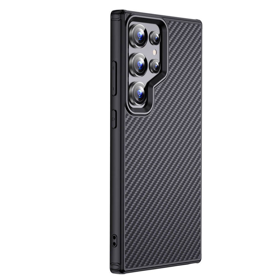 Samsung Galaxy S24 Ultra Kılıf Aramid Karbon Fiber Magsafe Özellikli Wlons Radison Kapak
