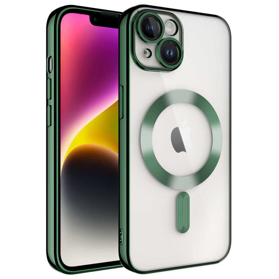 Apple iPhone 14 Plus Kılıf Kamera Korumalı Magsafe Wireless Şarj Özellikli HEPTEKİLETİŞİM Demre Kapak