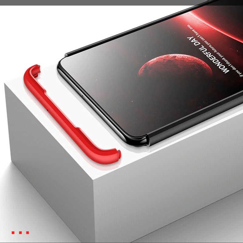 Huawei P30 Kılıf 360 Tam Koruma Ön Ve Arka Sert Mika Kapak Orjinal Ays Gkk Kapak Siyah