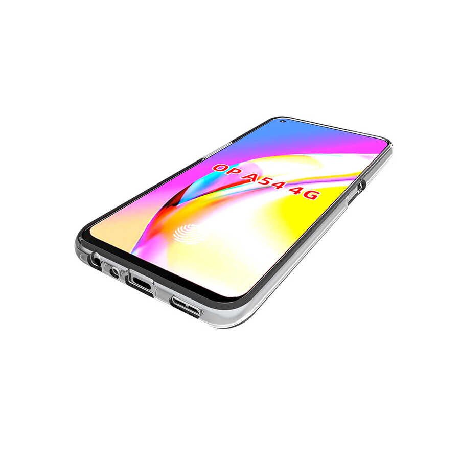 Oppo A54 4G Şeffaf Kılıf Yumuşak İnce Tasarımlı Kapak (SÜPER) Renksiz