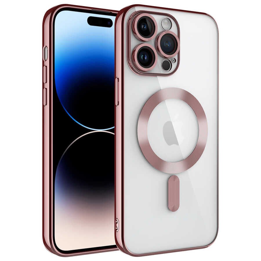 Apple iPhone 14 Pro Kılıf Kamera Korumalı Magsafe Wireless Şarj Özellikli HEPTEKİLETİŞİM Demre Kapak