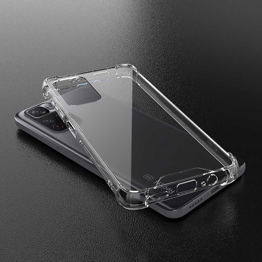 Xiaomi Poco M4 Pro 5G Şeffaf Kılıf Köşelerde Darbelere Karşı Ultra Kalınlık (ANTİSHOCK) Renksiz