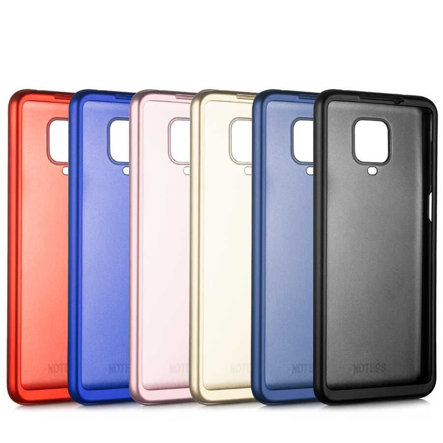 Xiaomi Redmi Note 9 Pro Kılıf HEPTEKİLETİŞİM 360 3 Parçalı Rubber Kapak